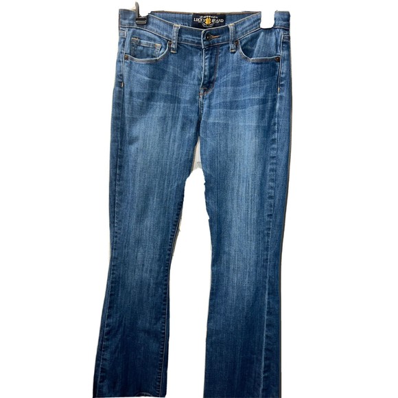 Lucky Brand‎ Sofia Boot Women's Blue Jeans Size 4/27 Long Medium Wash - Picture 1 of 6